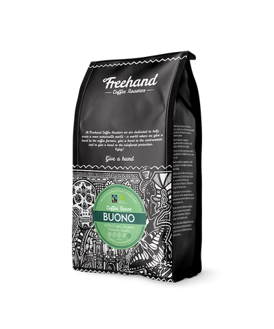 Freehand Buono, pose med 1 kg hele kaffebønner